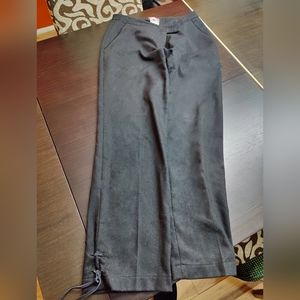 Blumarine Blugirl wool blend black pants with ties. Size 38